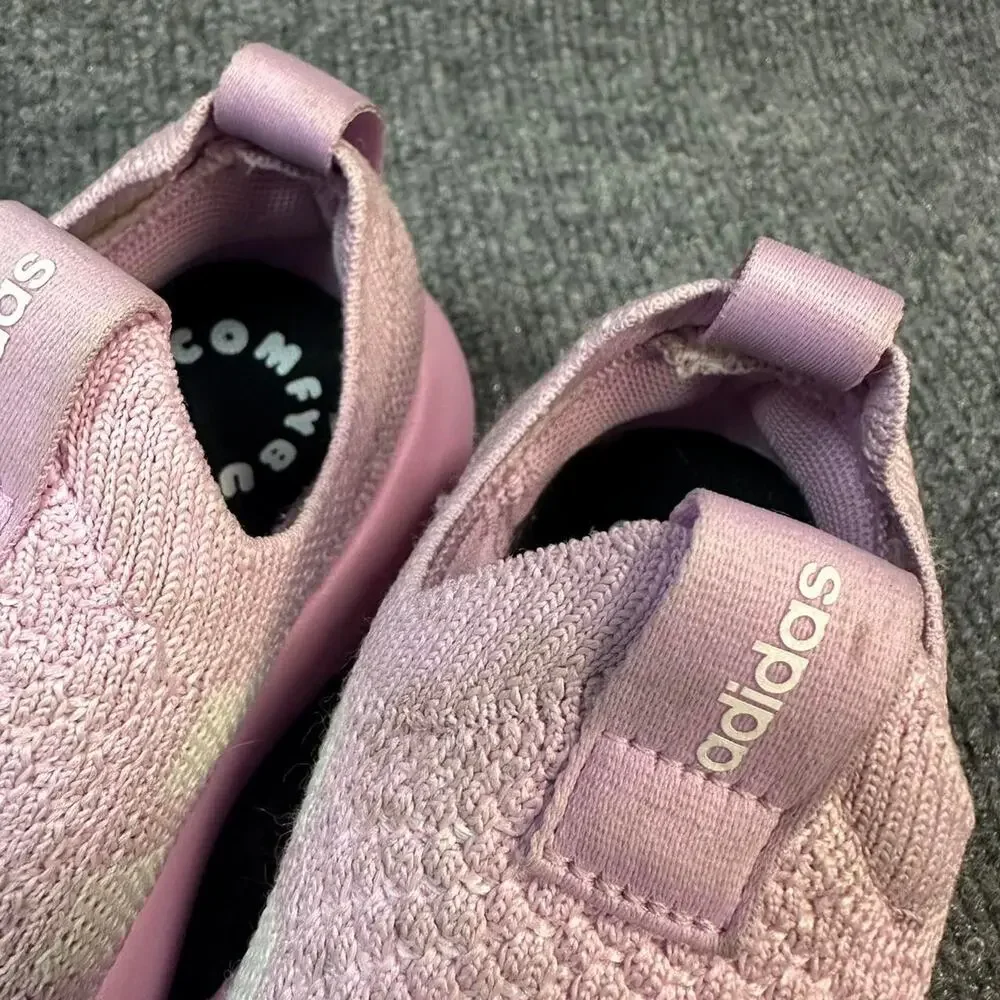 Adidas Kid's BubbleComfy Toddler Shoes Pink Slip On Sportswear Sneakers 8.5